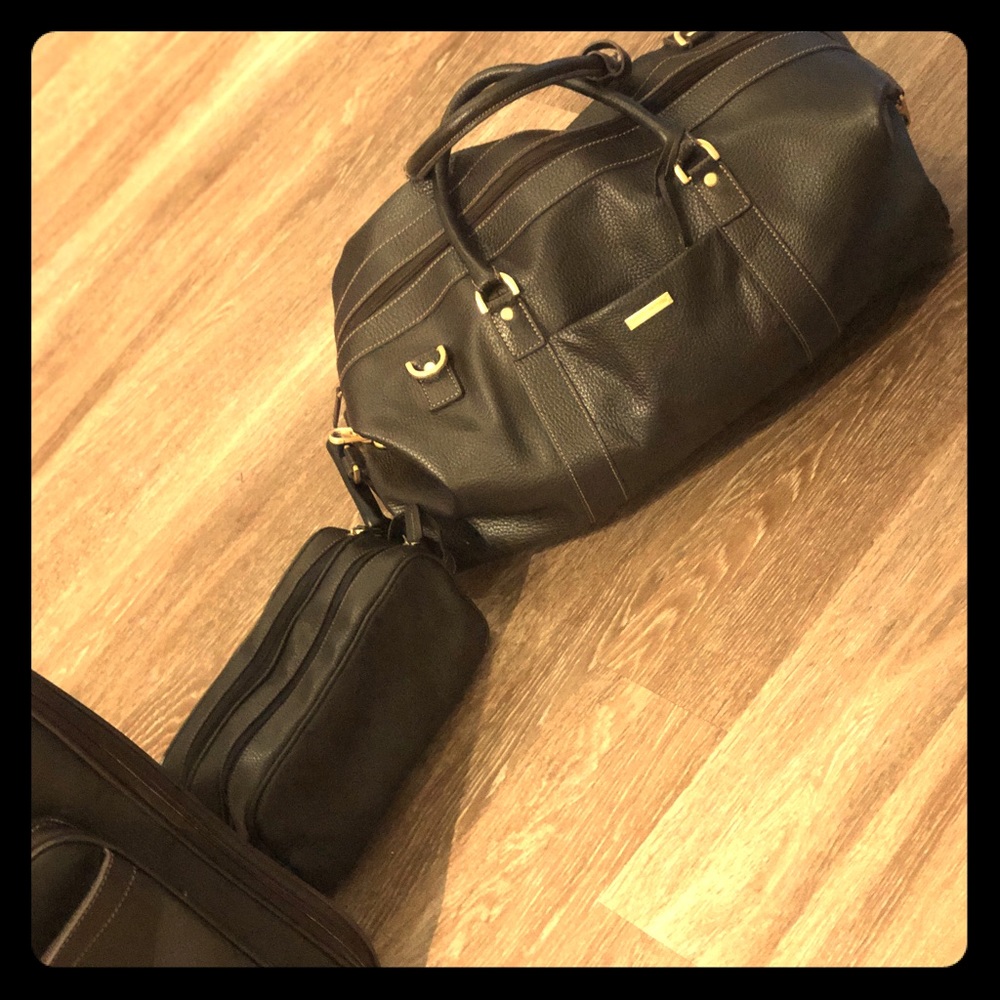 Brown Brooks Brothers Luggage Set - Picture 1 of 5